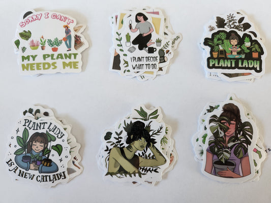 Plant Lady Stickers Pack of 10
